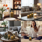Warm Flickering Holiday Candles