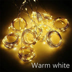 Twinkling Christmas Window Curtain Lights