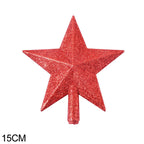 Christmas Tree Top Star Merry Shiny Gold