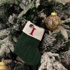 Monogram Christmas Knit Stockings