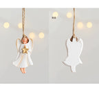 Merry Christmas Resin Santa angel Snowman Pendant