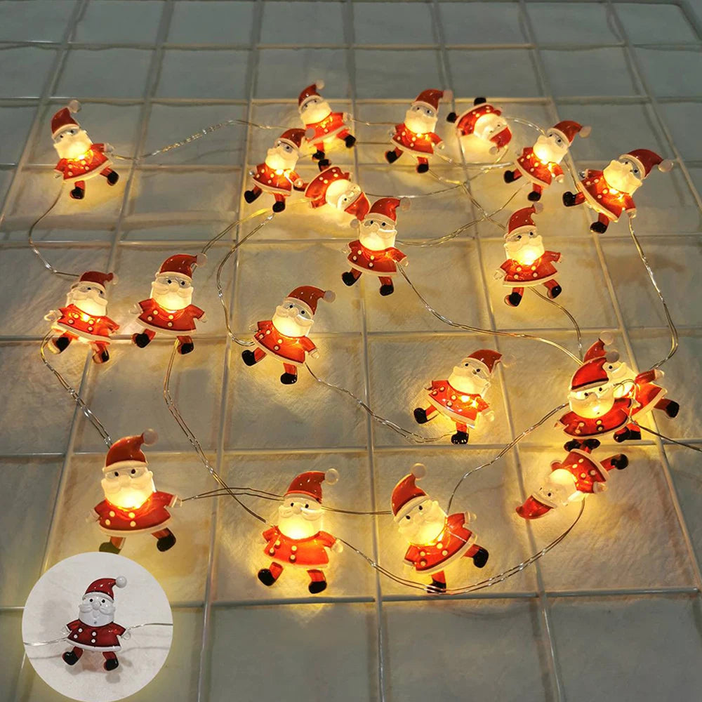 Runtow Santa Claus Snowman Christmas Tree Ornament