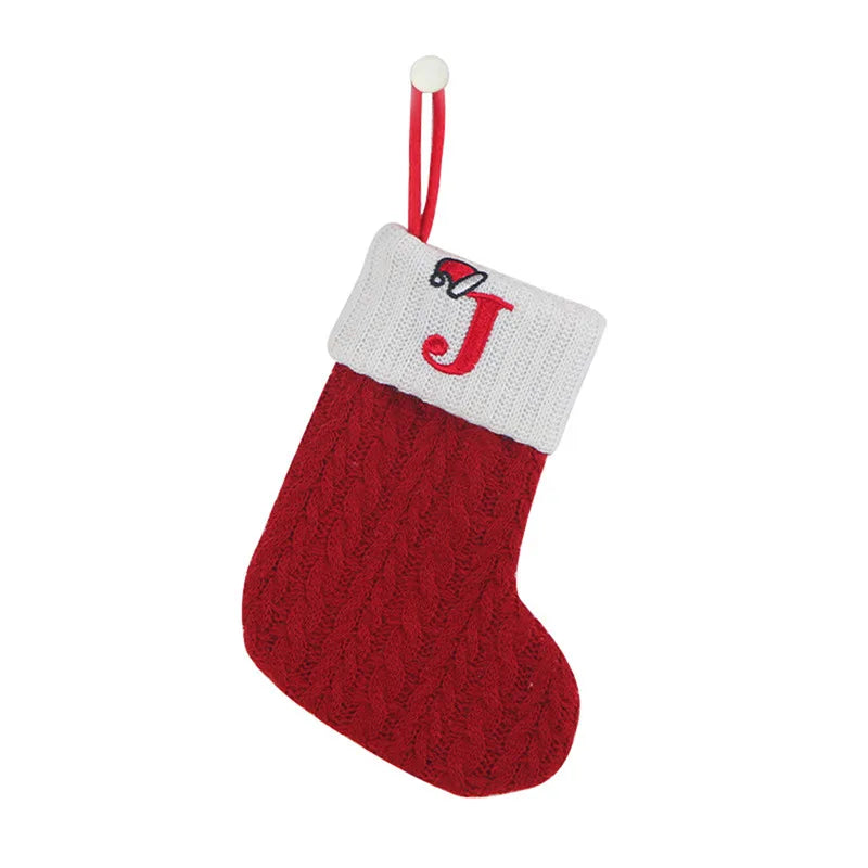 Knit Snowflake Christmas Stockings