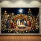 Christmas Nativity Garage Door Banner
