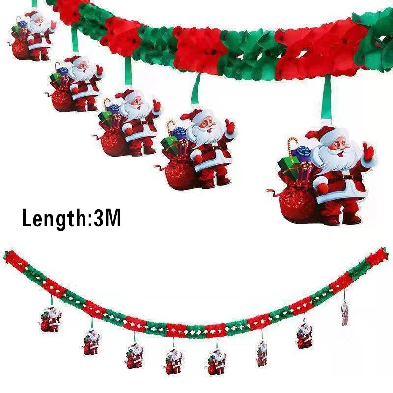 Santa Claus Christmas Tree Door Banner