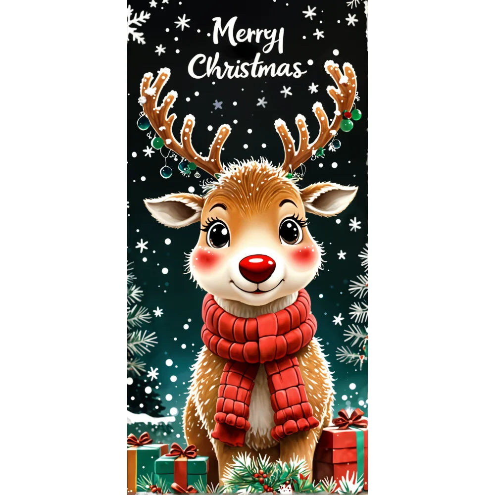 Christmas Cartoon Door Banner