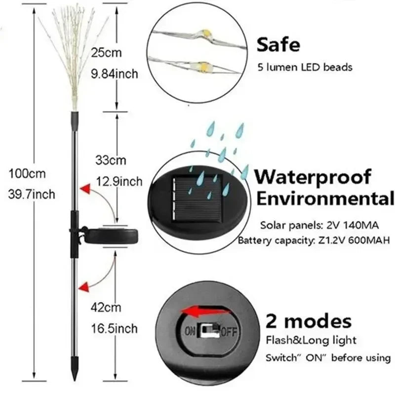 Solar Firework Garden Lights