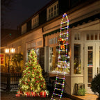 Christmas LED Santa Claus Climbing Ladder Light