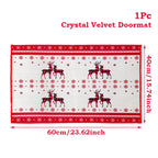 Christmas Door Mat Santa Claus Carpet Merry