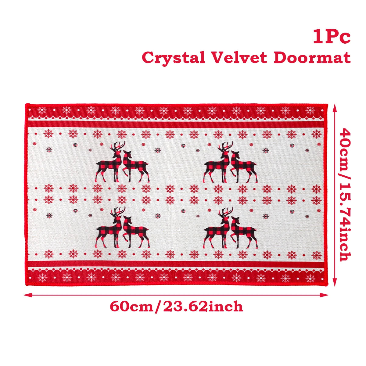 Christmas Door Mat Santa Claus Carpet Merry