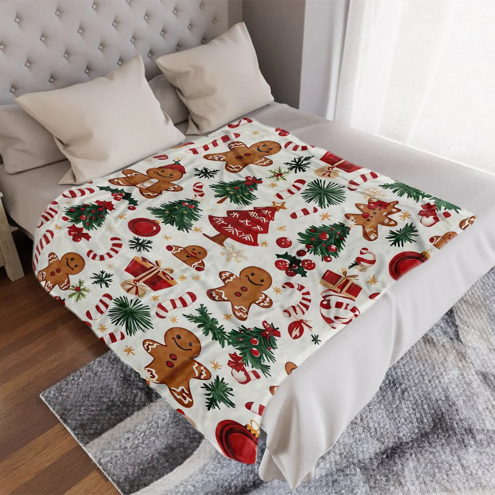 Gingerbread Wonderland Throw Blanket