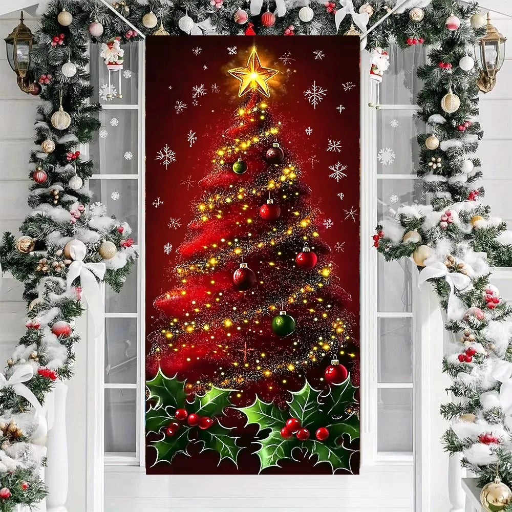 Christmas Tree Door Cover