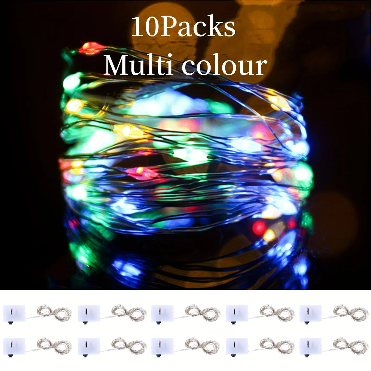 Colored Atmosphere Holiday String Lights