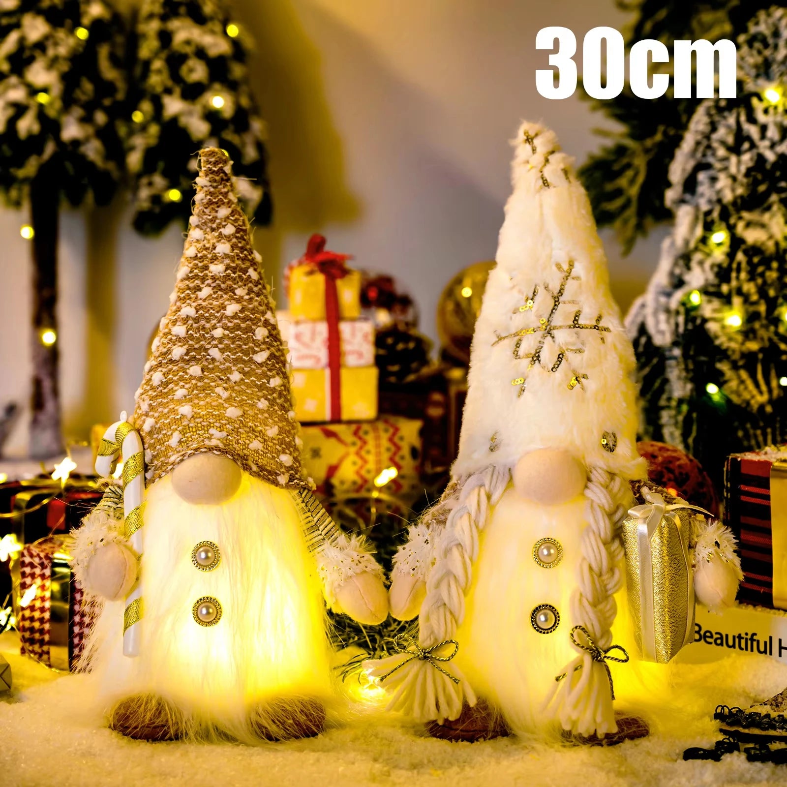 Glowing Christmas Gnome Night Light