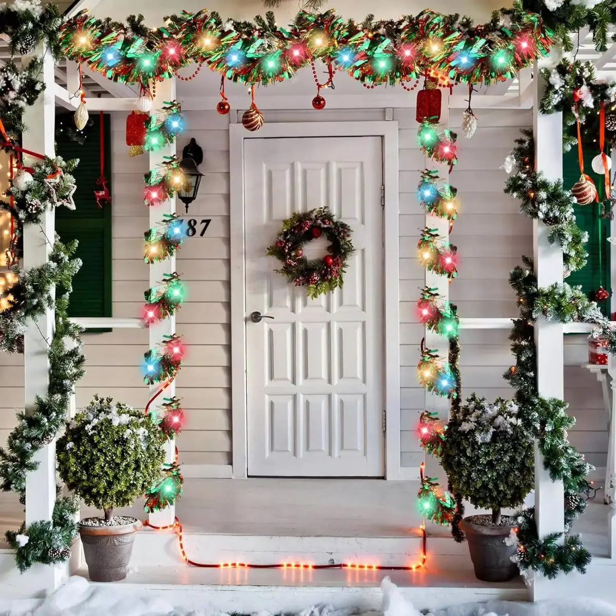 Metallic Christmas Tinsel Garland