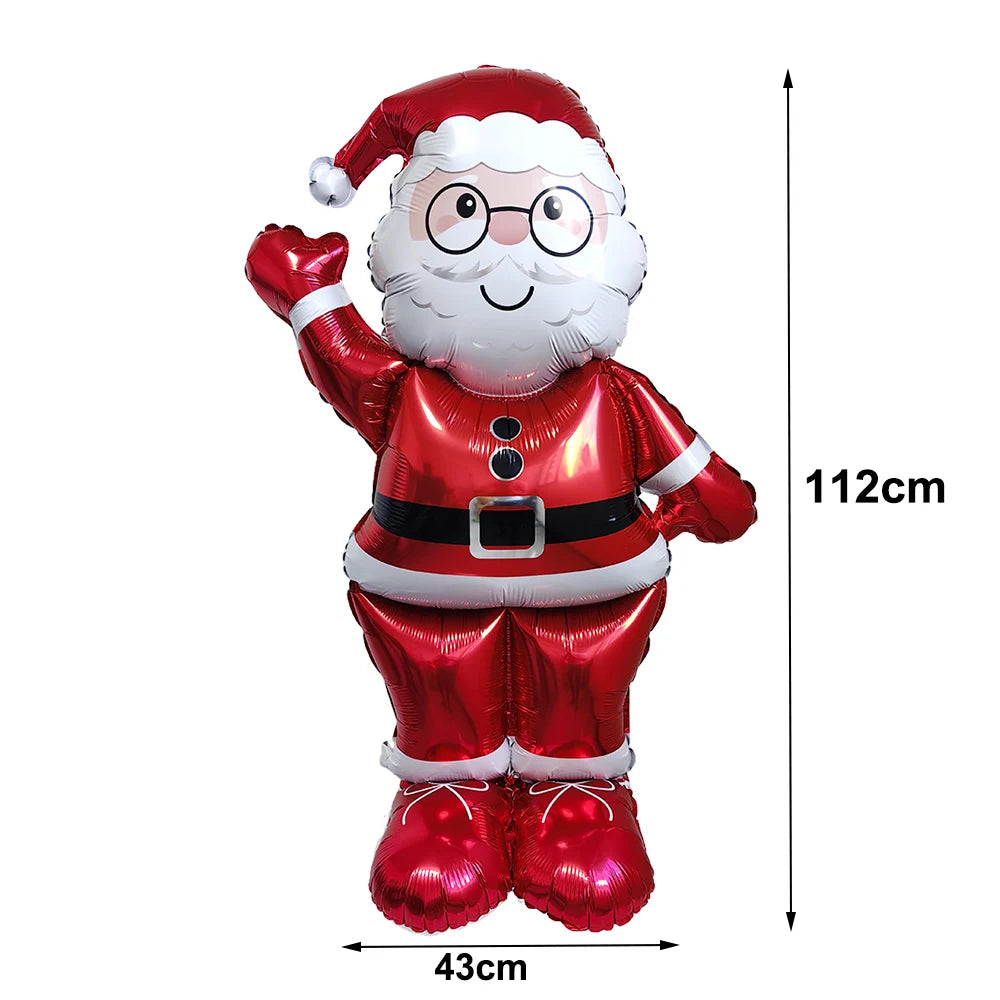Standing Santa Foil Balloon Decor