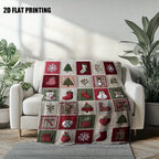 Festive Christmas Flannel Blanket