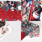 Christmas Santa Clause & Snowman Mailbox Cover
