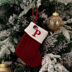 Monogram Christmas Knit Stockings