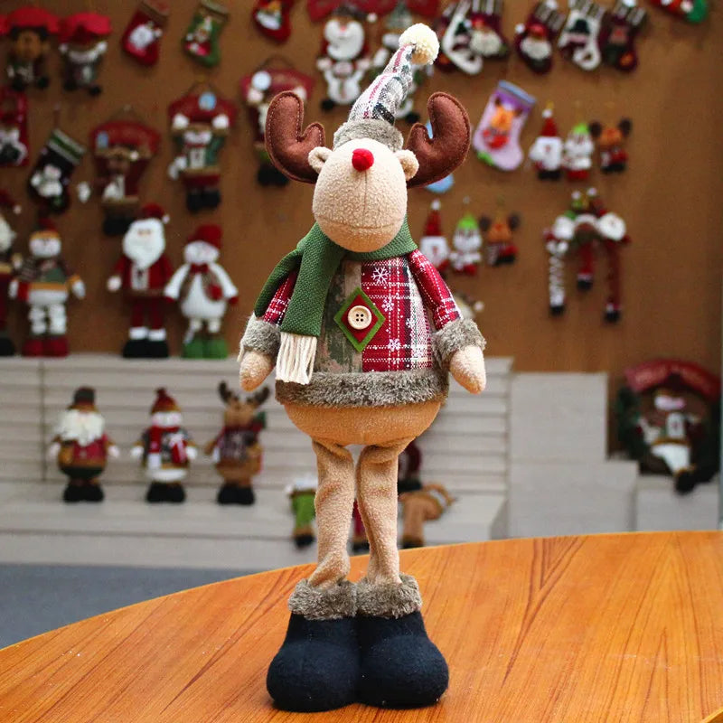 Christmas Dolls Tree Standing Santa, Snowman Reindeer