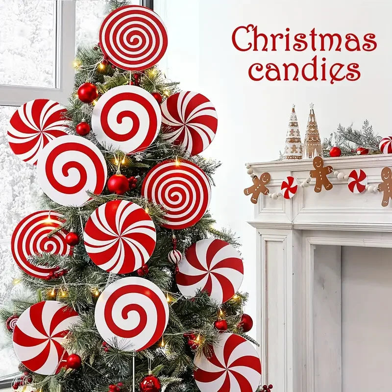 Candy Cane Swirl Tree Topper