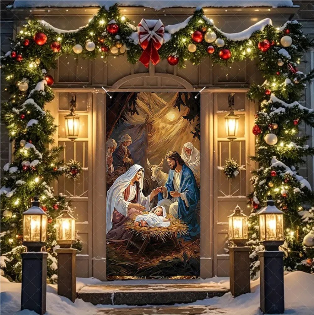 Christmas Nativity Door Banner