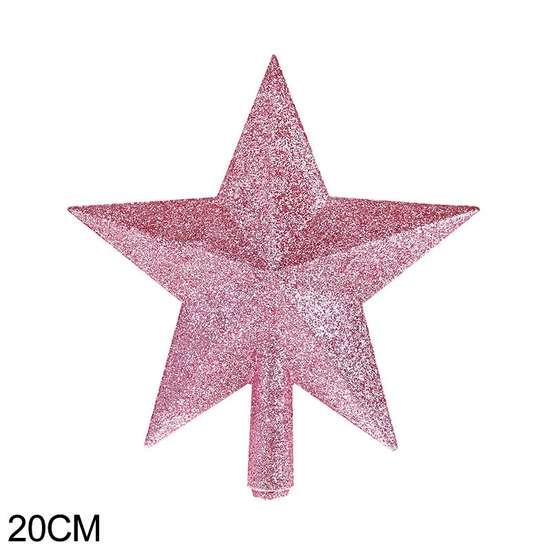 Christmas Tree Top Star Merry Shiny Gold