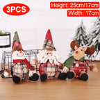 Christmas Dolls Tree Standing Santa, Snowman Reindeer