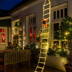 Christmas LED Santa Claus Climbing Ladder Light