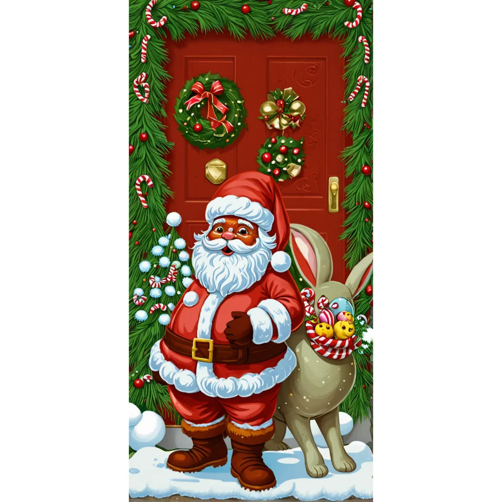Christmas Cartoon Door Banner