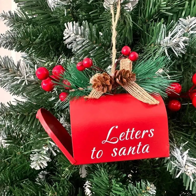 Christmas Iron Mailbox Ornament