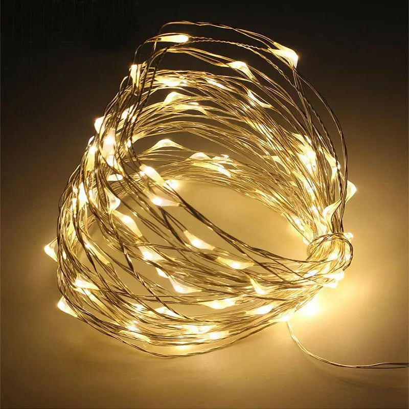 Copper Wire Christmas Fairy Lights