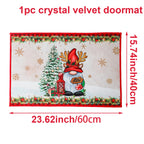 Christmas Door Mat Santa Claus Carpet Merry