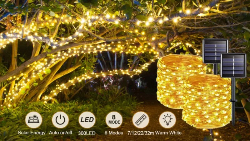 Solar Christmas Rope Lights