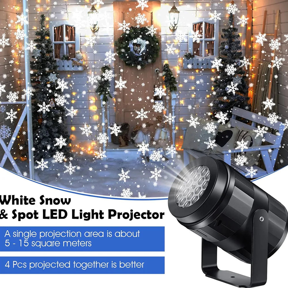USB Christmas Snowflake Projector