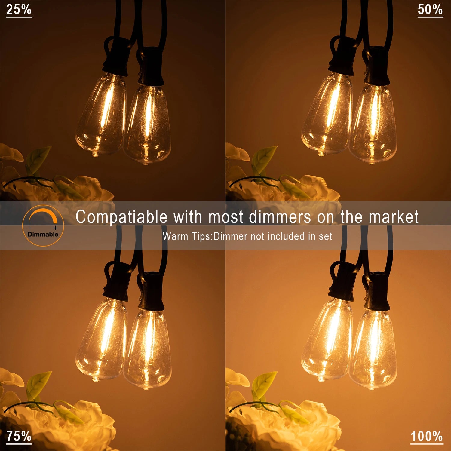 Connectable Shatterproof Holiday Bulbs