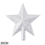 Christmas Tree Top Star Merry Shiny Gold