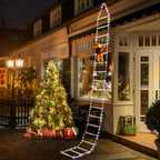 Christmas LED Santa Claus Climbing Ladder Light