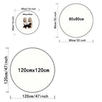 Christmas Tree Bow Round Rug