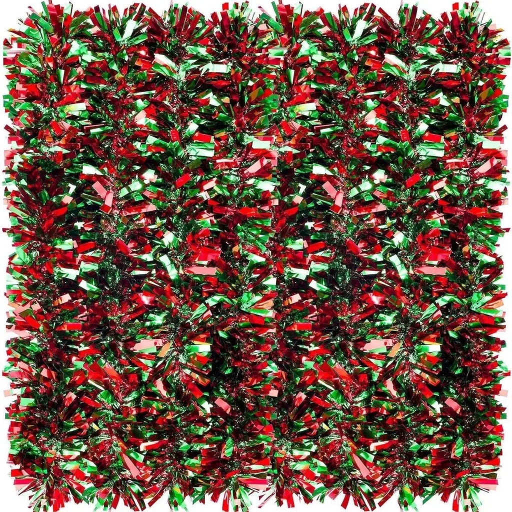 Christmas Tinsel Garland Wreath