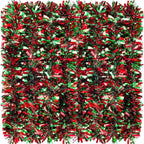 Christmas Tinsel Garland Wreath