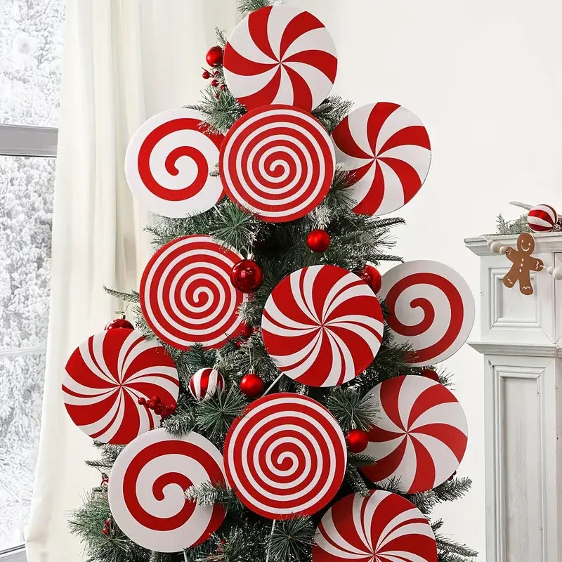 Candy Cane Swirl Tree Topper