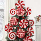 Candy Cane Swirl Tree Topper