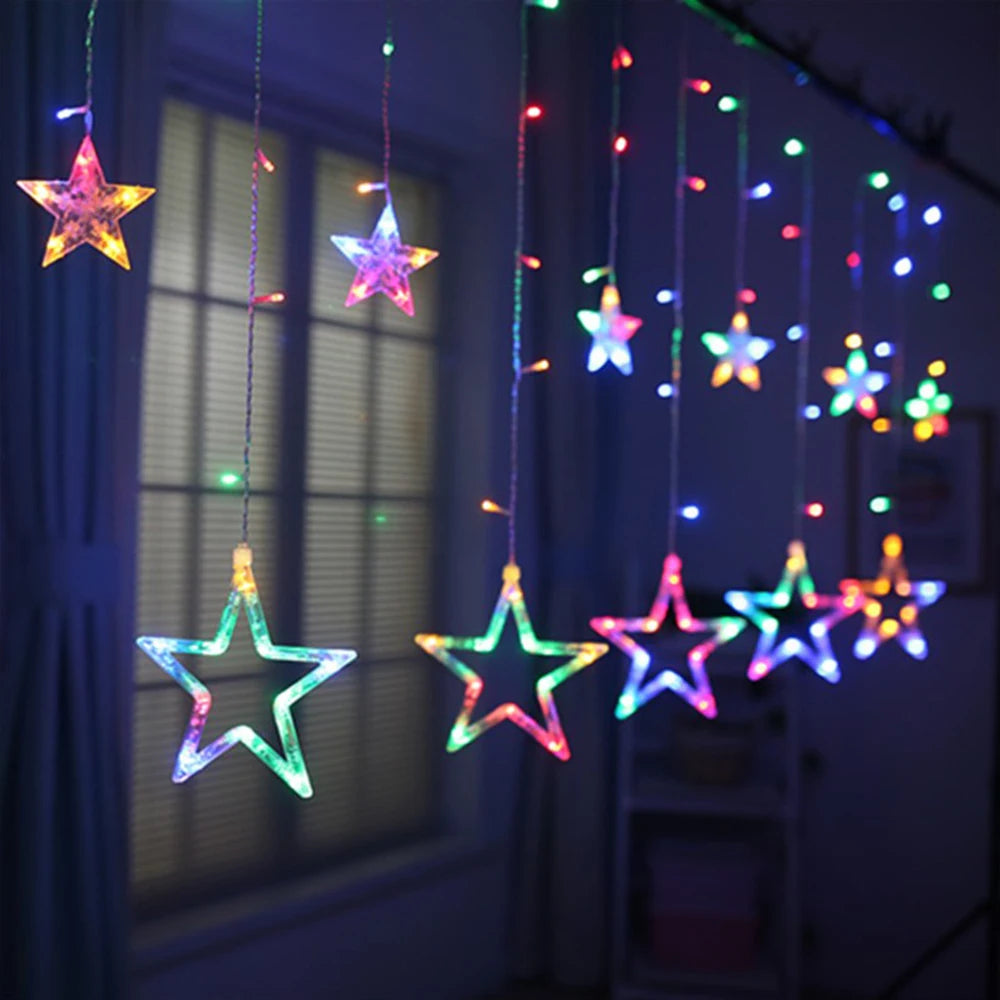 Starry Christmas Window Lights