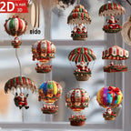 Santa Hot Air Balloon Ornaments
