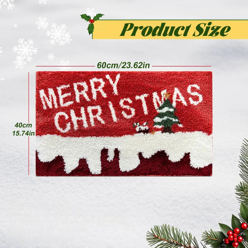Gingerbread Christmas Welcome Mat