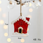 Merry Christmas Resin Santa angel Snowman Pendant