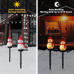 Solar Snowman Garden Lights