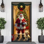 Santa Claus Christmas Tree Door Banner