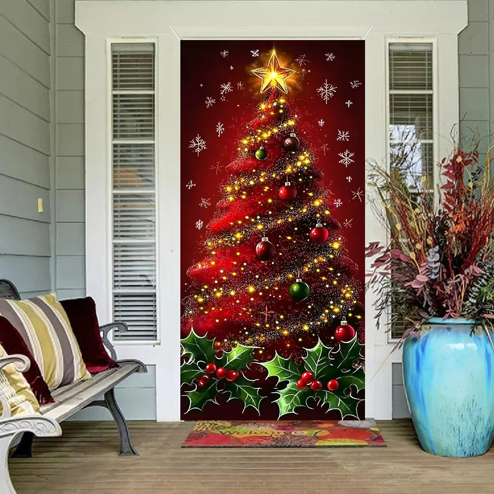 Christmas Tree Door Cover